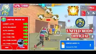 Free Fire hack👽 FF mod menu Apk download🗿 FF new mod menu today update UNITED MOD V3 AutoAimkill😱