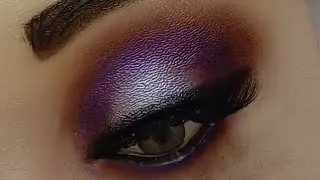 Purple eyes makeup tutorial