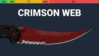 Flip Knife Crimson Web - Skin Float And Wear Preview