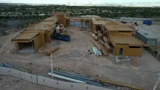 Foundation and Framing Drone Preview | The Summit | Luxury Custom Desert Contemporary Home | 20103