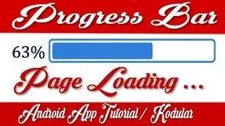 Progress bar on Website loading with auto hide (Web view tutorial in kodular)App Creator