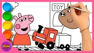 Свинка Пеппа посещает игрушечную железную дорогу 🚂 Приключения сломанного поезда | Сказки | Мульт...
