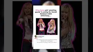 Miley Cyrus said something special is coming #celebrity #mileycyrus #hannahmontana20 #memelife