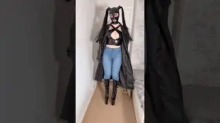 Next Outfit Reveal&hellip;🖤✨ #leather #latex #boots #leathertrench #fyp #shiny #fashion #latexhood #jeans