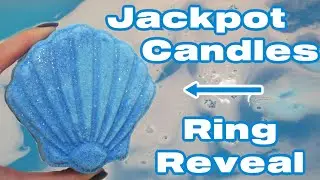 Jackpot Candles Ring Reveal - The Deep Blue Bath Bomb DEMO!