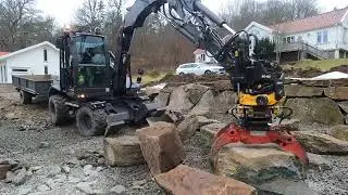Mecalac Garden boulder  wall Step 4