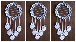 Trendy Wall Hanging Idea | DIY Flower Craft for Home Decor