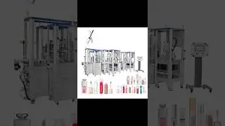 TENZ Full Automatic Mascara & Lip Gloss Filling Capping Bottom Labeling Machine With Robot Assistant