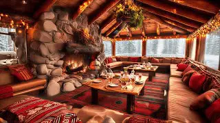 Relaxing Christmas Jazz Fireplace Music for Work, Study, and Holiday Peace 8