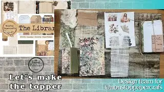 The librarian journal topper @nonstoppapercrafts