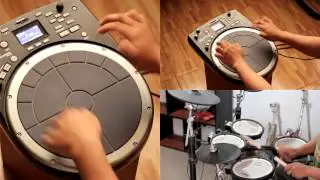 Tocando musica Afro-Peruana en Handsonic y Vdrum - Devadip Chunga