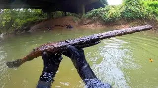 Found Double Barrel Shotgun Under Bridge In River! (Criminal Evidence?)