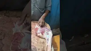 Mutton leg piece (RAAN)boneless foreign style by india desi butcher#hyderabad #food #mutton #butcher