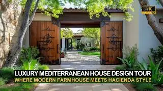 Luxury Mediterranean House Tour Where Modern Farmhouse Meets Hacienda Style