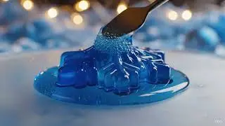 &ldquo;Melting Snowflake Jelly ❄️💙 ASMR Slow-Mo (Veo 3)&rdquo;