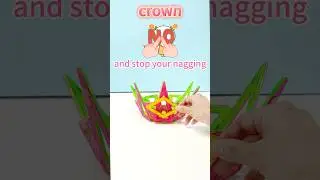 Let&rsquo;s make a crown with Condis magnetic blocks. #magneticblocks #buildingblocks #magnetictiles