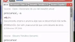 Definici&oacute;n de precursor