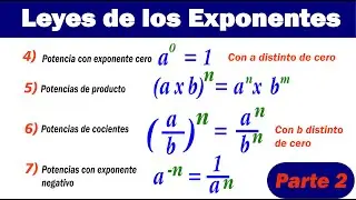 Comprende y domina las leyes de los exponentes/ PARTE 2/Corrige tus errores razonando las potencias