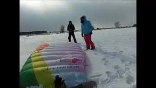 Rachael Beasley Peter Lynn Team Rider Snow Kite Beeley Moor 12m 2013 Charger