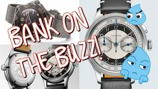 Bank on the buzz: where are the watches? Longines Tuxedo, Omega Seamaster