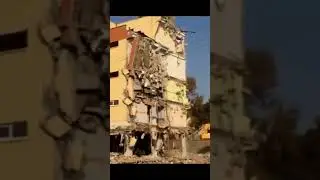 Amazing Machines Operator Skills  Dangerous Building Demolition Excavator