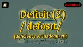 [n] Deficit meaning (deficiency or inadequacy) with 5 examples