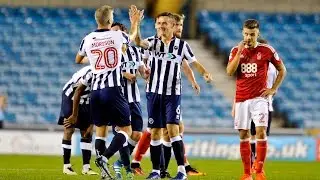 Millwall's Shaun Williams scores from the centre circle!