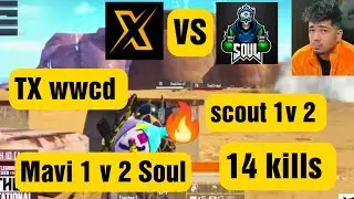 TX 14 kills 😱 wwcd in thug invitational |Soul vs TX 😎#scout #mavi #tx #soul