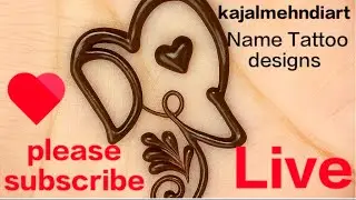 Sunday Special LIVE ✨ Name Writing Mehndi | Your Name Calligraphy | Tattoo Style