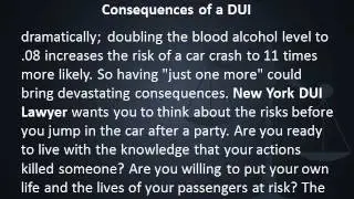 New York DUI Lawyer Dealing with the Consequences of a DUI.wmv