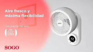 COOL WAVE | HI-POWER Wall Air Circulator | Circulador de Aire de Pared 10&rdquo; (25 cm)