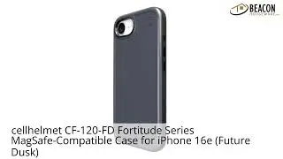 cellhelmet CF-120-FD Fortitude Series MagSafe-Compatible Case for iPhone 16e (Future Dusk)