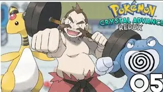 Pokemon Crystal Advance Redux #05 Lighthouse & GYM Leader Chuck (No Commentary)