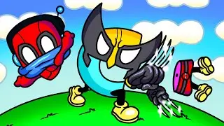 We Cut 8,917,223 Ragdoll Idiots in Half as Wolverine and Deadpool!