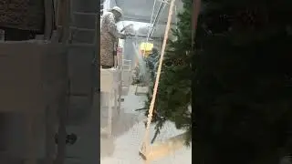 Let's spray your Christmas tree with snow ！#christmas #christmastree #christmasdecor #christmas2024