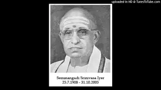 Semmangudi Srinivasa Iyer - divAkara tanujam  - yadukulakAmbhOji - dIkshitar