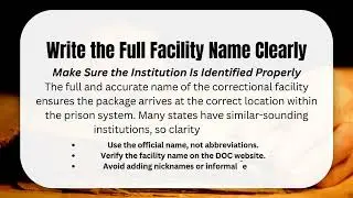 How to Address Packages for Inmates | Corrections Book Store | Correct Prison Mailing Rules