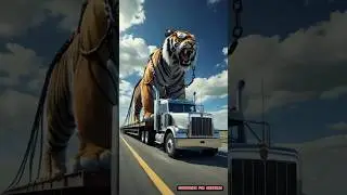 The Big Tiger Saved little tiger life l#shorts #tiger  #cartoon #shortsfeed #ai