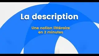 3. Description - A literary concept in 2 minutes