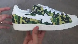ADIDAS X A BATHING APE SUPERSTAR 80'S - Unboxing and On Feet
