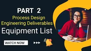 Equipment List | Excel | Equipment Datasheet | Process design engineering | Chemical engineering