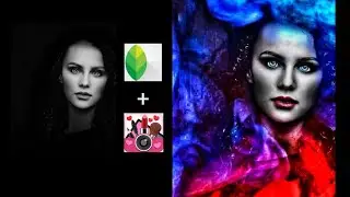 Snapseed Dual tone smookey photo editing tutorial by mobile phone with makeup by Youcam Makeup.