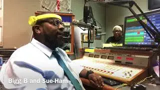 Bigg B and Sue-Ham at Coast 97.3