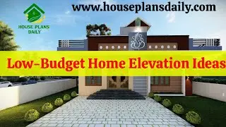 Low Budget Home Elevation Ideas #LowBudgetHomeElevation #AffordableHouseDesigns #ElevationIdeas