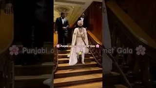 Diljit Dosanjh makes his grand entry at Met Gala 2025 🌸 #diljitdosanjh #metgala