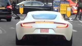 INSANE Aston Martin ONE-77 Driving and Interior Shots in London!!!