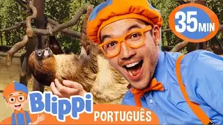 Blippi Encontra um Bicho Pregui&ccedil;a no Zool&oacute;gico! | Melhores Epis&oacute;dios do Blippi! | V&iacute;deos de Animais