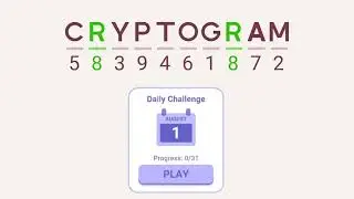 Cryptogram Daily Challenge August 1 2024 - 'Welcome to Rio' Answers