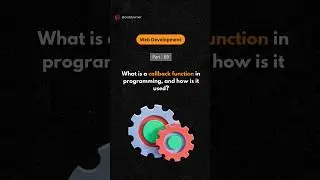 Callback Function in Programming 👩🏻‍💻 | 