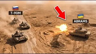 Russische T-90-Panzer umzingeln einen Abrams – doch dann geschieht etwas Unerwartetes